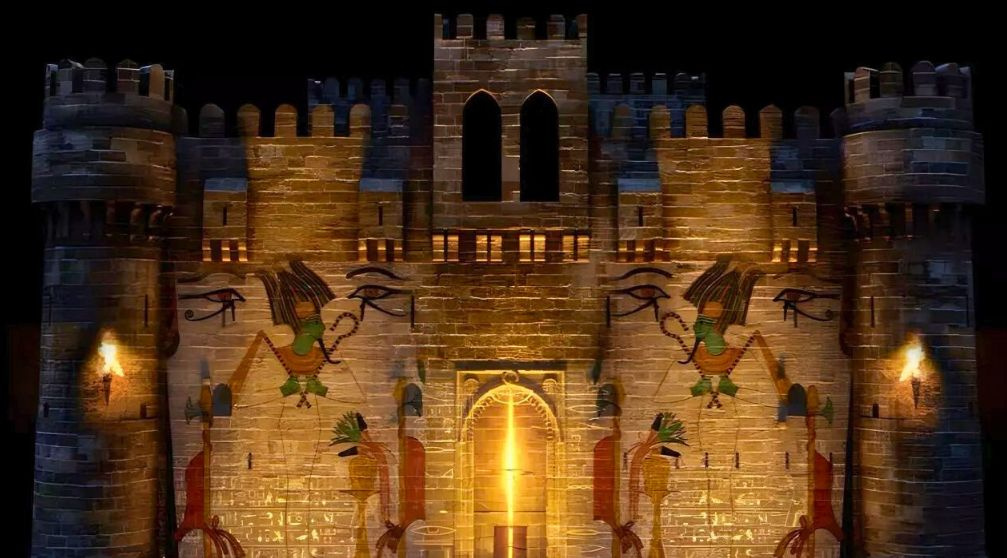 Sound and Light show at Qaitbay Citadel From Alexandria Port