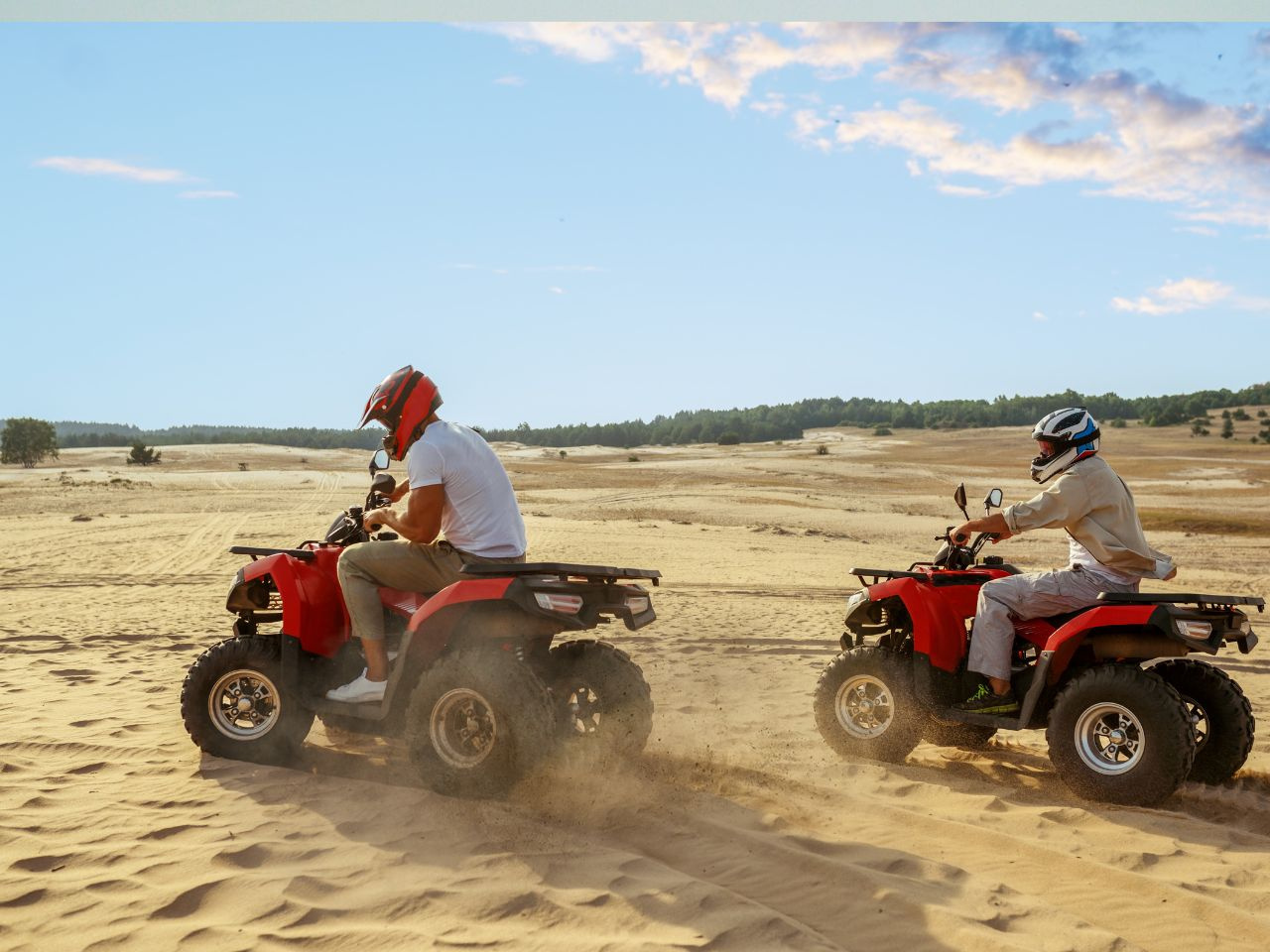 Zonsondergang quad fietstocht vanuit Hurghada